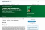 Traumatic brain injury and risk of Parkinson’s disease: a meta-analysis